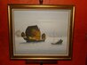 Untitled Asian  Seascape 1960 29x25 Original Painting by Edward Barton - 2