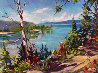 Tahoe 2006 23x32 Wavey Frame - California Original Painting by Steve Barton - 0