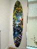 Untitled Hand Painted Surfboard 2016 92 in - California Original Painting by Steve Barton - 2