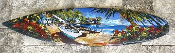 Cat in the Key (Surfboard Painting) 2015 Original Painting - Steve Barton Cat in the Key (Surfboard Painting) 2015 Original Painting - Steve Barton