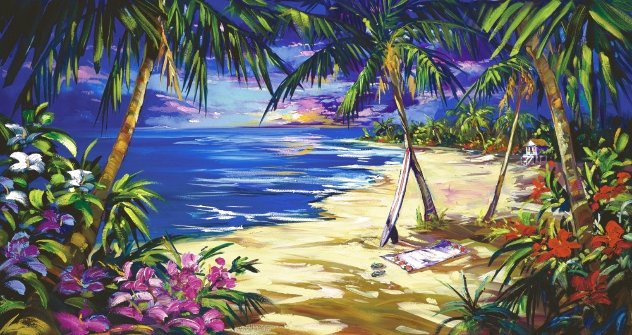 Tropic Glow Wavey Frame Limited Edition Print by Steve Barton