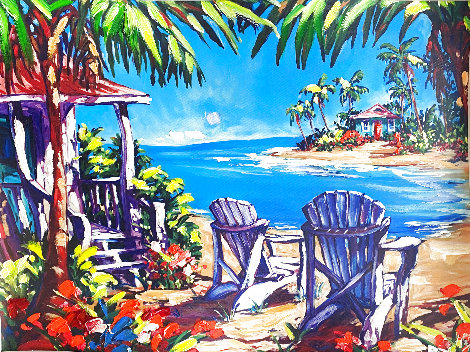 Paradise Cove PP 2002 Embellished Giclee Limited Edition Print - Steve Barton