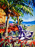 Untitled Beach  1998 42x36 - Huge Wavey Frame Original Painting by Steve Barton - 0