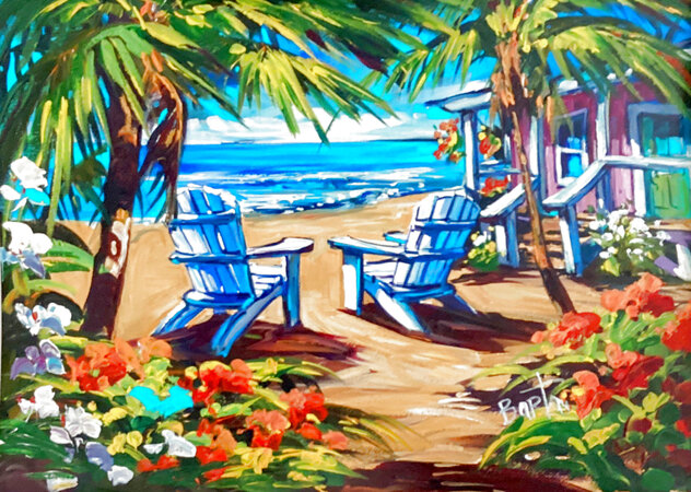 Sugar Shack 2015 26x32 - Wavy Frame Oil on Canvas - Signed Twice by Steve Barton