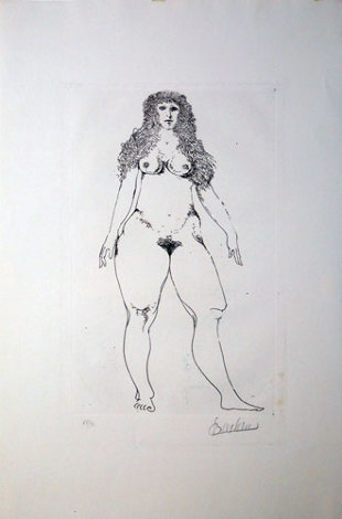 Standing Nude 1992 Limited Edition Print - Leonard Baskin
