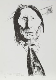 Wolf Robe - Cheyenne 1972 Limited Edition Print - Leonard Baskin Wolf Robe - Cheyenne 1972 Limited Edition Print - Leonard Baskin