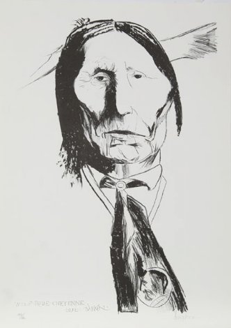 Wolf Robe - Cheyenne 1972 Limited Edition Print - Leonard Baskin
