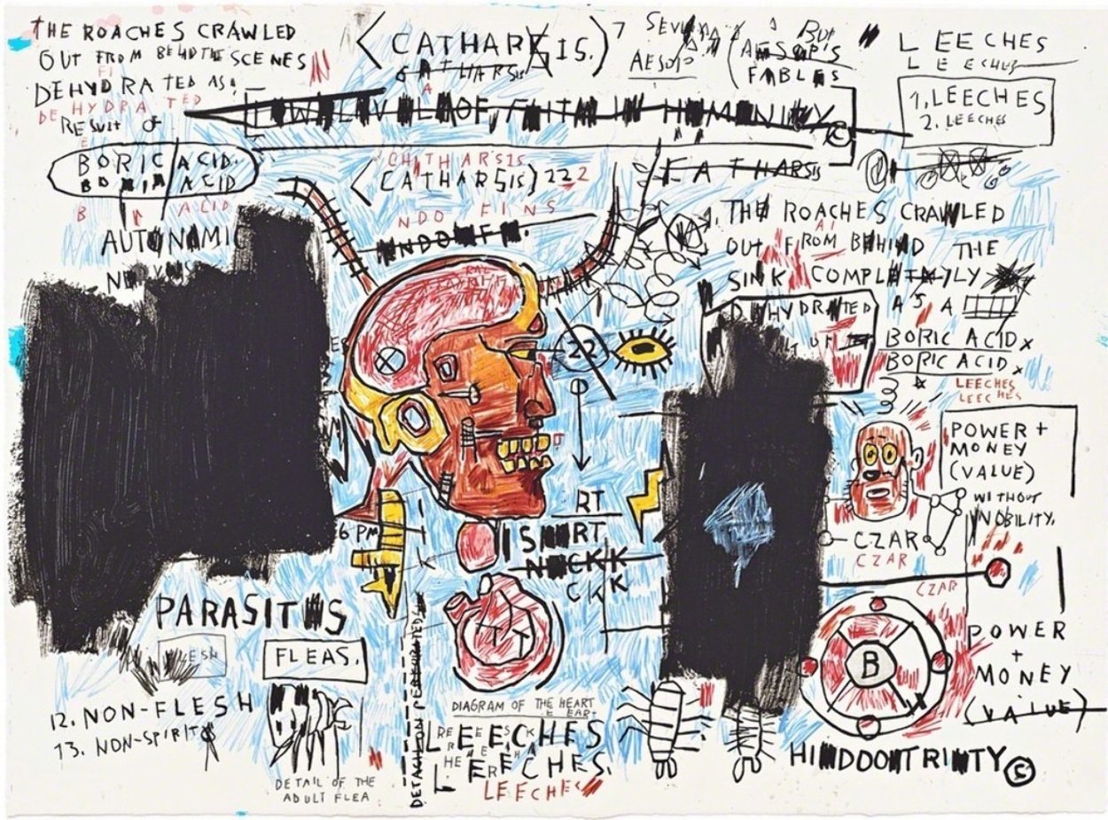 Leeches 2017 Limited Edition Print by Jean Michel Basquiat Leeches 2017 Limited Edition Print by Jean Michel Basquiat