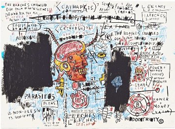 Leeches 2017 Limited Edition Print - Jean Michel Basquiat