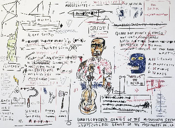 Undiscovered Genius 1982 Limited Edition Print - Jean Michel Basquiat Undiscovered Genius 1982 Limited Edition Print - Jean Michel Basquiat