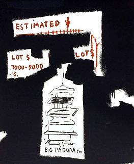 Big Pagoda 1997 Limited Edition Print - Jean Michel Basquiat Big Pagoda 1997 Limited Edition Print - Jean Michel Basquiat