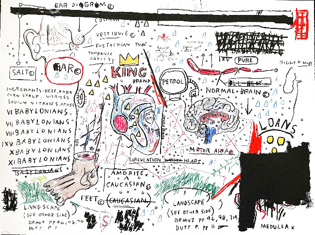  King Brand AP 22 x 30 Limited Edition Print by Jean Michel Basquiat