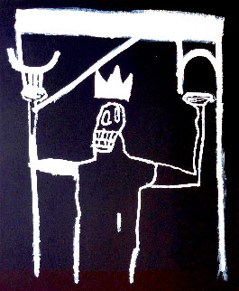 Affiche Lithographique 1997 Limited Edition Print - Jean Michel Basquiat
