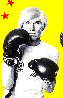 Tony Shafrazi Presents Warhol Basquiat Boxing Poster 1985 HS Limited Edition Print by Jean Michel Basquiat - 3