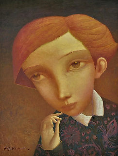 Day Dreamer 2015 41x33 Original Painting - Sasha Bassari Day Dreamer 2015 41x33 Original Painting - Sasha Bassari