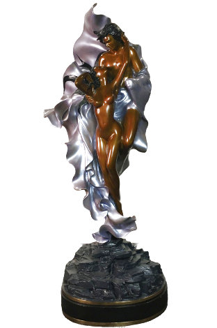 Paolo and Francesca Bronze Sculpture 1989 41 in - Huge Sculpture - Angelo Basso