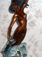 Over the Wave Bronze Sculpure 1986 22 in Sculpture by Angelo Basso - 1 Over the Wave Bronze Sculpure 1986 22 in Sculpture by Angelo Basso - 1