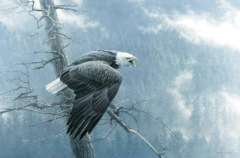 Air, the Forest, and the Wind 1989 - Huge Eagle Limited Edition Print - Robert Bateman