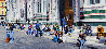 Sitting on the Steps of the Duomo 2009 31x68  -Huge - Florence, Italy Original Painting by Matthew Bates - 0
