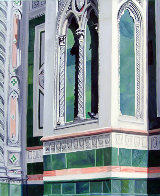 Sitting on the Steps of the Duomo 31x68 2009 31x68 Huge- Florence Italy Original Painting by Matthew Bates - 4 Sitting on the Steps of the Duomo 31x68 2009 31x68 Huge- Florence Italy Original Painting by Matthew Bates - 4