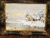 Untitled Winter Landscape 1983 32x43 - Huge Original Painting by Willi Bauer - 1