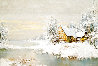 Untitled Winter Landscape 1983 32x43 - Huge Original Painting by Willi Bauer - 0