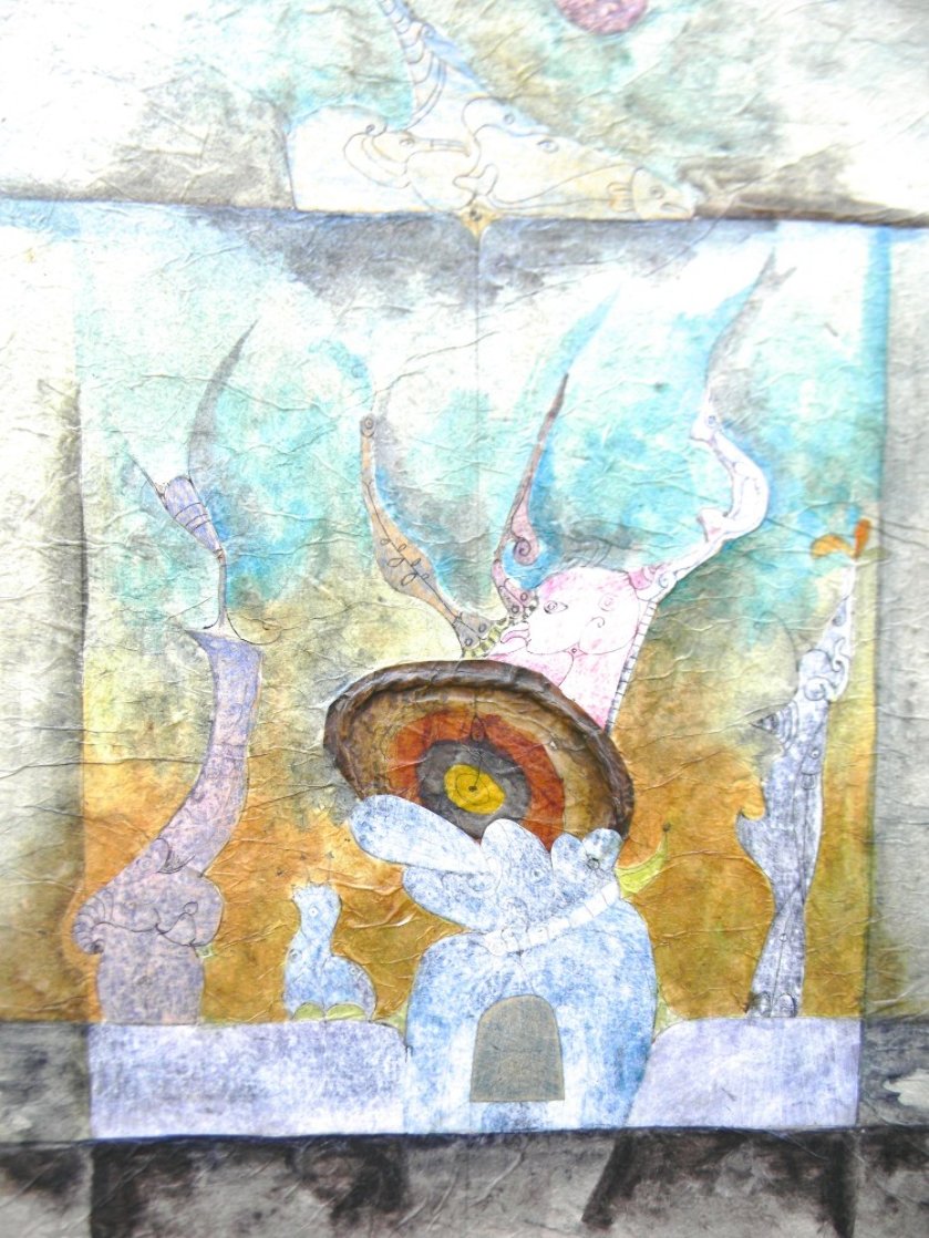 Les Eprouvants 1986 18x29 Original Painting by Bernard Berthois-Rigal Les Eprouvants 1986 18x29 Original Painting by Bernard Berthois-Rigal