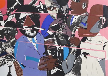 Jazz II 1980 Limited Edition Print - Romare Bearden Jazz II 1980 Limited Edition Print - Romare Bearden