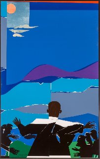Mountaintop With Martin Luther King Jr. Limited Edition Print - Romare Bearden Mountaintop With Martin Luther King Jr. Limited Edition Print - Romare Bearden