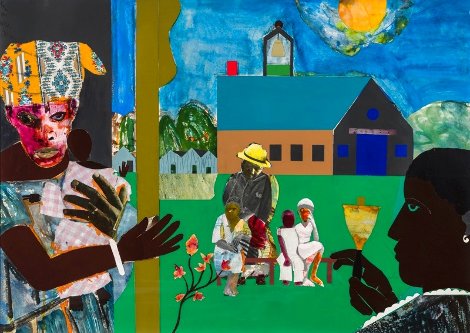 School Bell Time 1970 - Huge Limited Edition Print - Romare Bearden