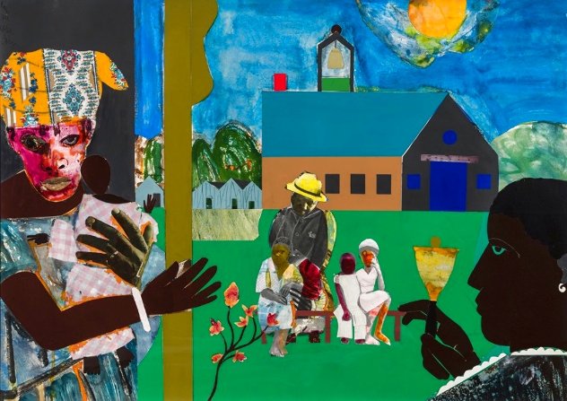 School Bell Time 1970 - Huge Limited Edition Print by Romare Bearden