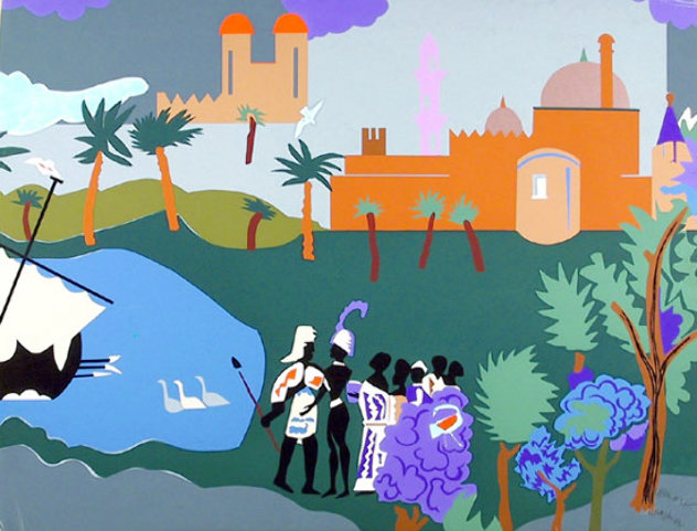 Odysseus Leaves 1979 Limited Edition Print by Romare Bearden