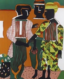 Conjunction 1979 Limited Edition Print - Romare Bearden Conjunction 1979 Limited Edition Print - Romare Bearden