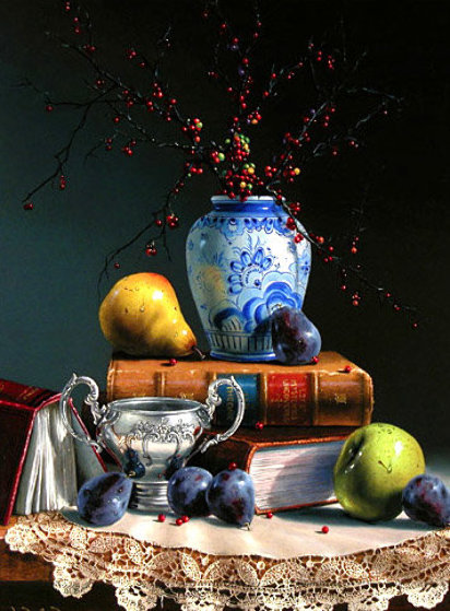 美品★Charles Becker 静物画 版画 Charles Becker, 