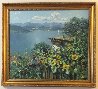 Garden Lakeside Original Painting by Hans Becker - 1