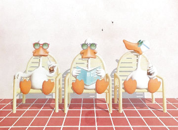 Sitting Ducks 1977 Limited Edition Print - Michael Bedard Sitting Ducks 1977 Limited Edition Print - Michael Bedard