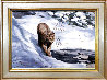 Snow Country Cat 1960 28x35 Original Painting by Tom Beecham - 1