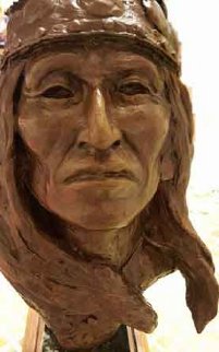 White Mountain Chief Bronze Sculpture 12 in Sculpture - Joe Beeler White Mountain Chief Bronze Sculpture 12 in Sculpture - Joe Beeler