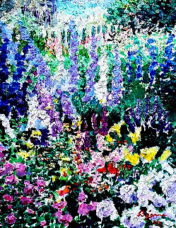 Symphonie D'été #614b 1993 24x21 Original Painting - Guy Begin Symphonie D'été #614b 1993 24x21 Original Painting - Guy Begin