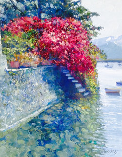 Lakeside Landing 2009 33x39 Huge Original Painting - Howard Behrens Lakeside Landing 2009 33x39 Huge Original Painting - Howard Behrens