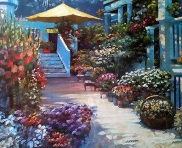Nantucket Flower Market 2003 Limited Edition Print - Howard Behrens