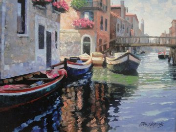 Magic of Venice II Embellished Limited Edition Print - Howard Behrens