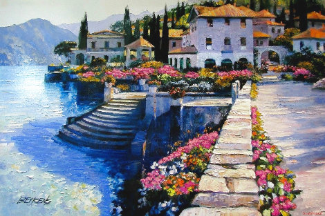 Stairway to Carlotta 2010 Embellished Giclee - Italy Limited Edition Print - Howard Behrens