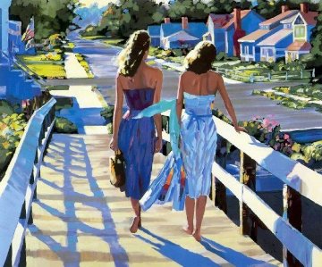Bethany Beach 1987 Embellished Limited Edition Print - Howard Behrens Bethany Beach 1987 Embellished Limited Edition Print - Howard Behrens