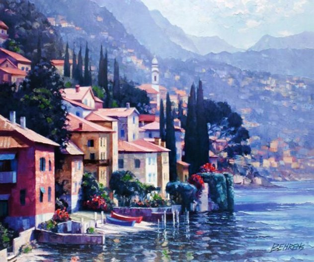 Impressions of Lake Como - Italy 2010 Embellished Limited Edition Print by Howard Behrens
