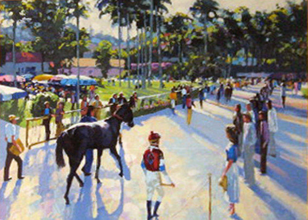 A Day At the Races 1991 Embellished Limited Edition Print by Howard Behrens