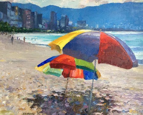 Acapulco Sands 37x43 Huge Original Painting - Howard Behrens