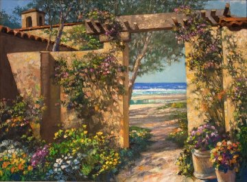 Casa By the Sea 2001 47x36 Huge Original Painting - Howard Behrens Casa By the Sea 2001 47x36 Huge Original Painting - Howard Behrens