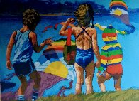 Kids And Kites 1982 Limited Edition Print by Howard Behrens - 0 Kids And Kites 1982 Limited Edition Print by Howard Behrens - 0