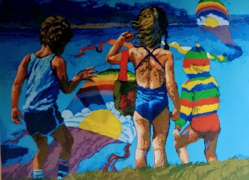 Kids And Kites 1982 Limited Edition Print - Howard Behrens Kids And Kites 1982 Limited Edition Print - Howard Behrens